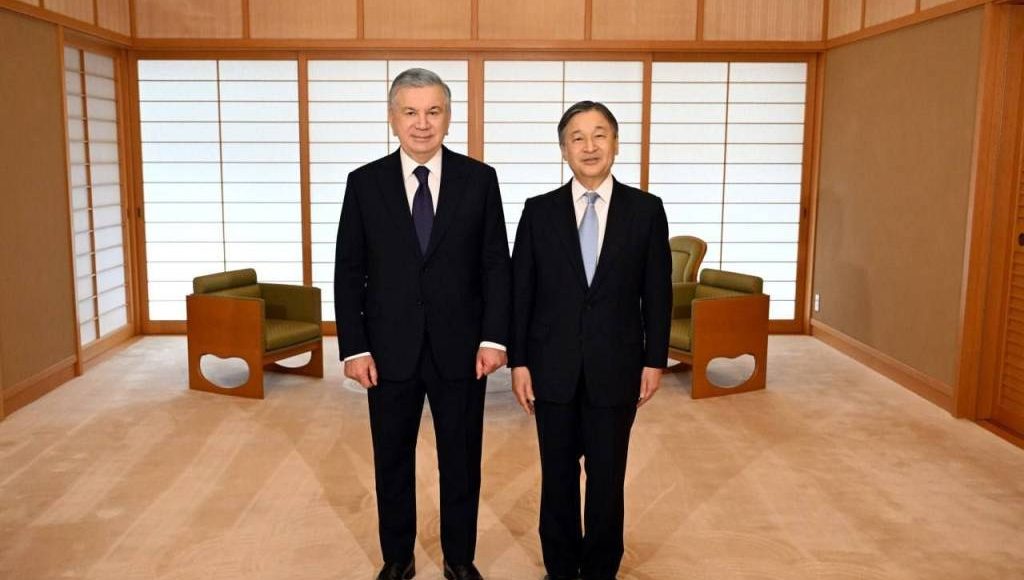A meeting between the President of Uzbekistan and the Emperor of Japan takes place