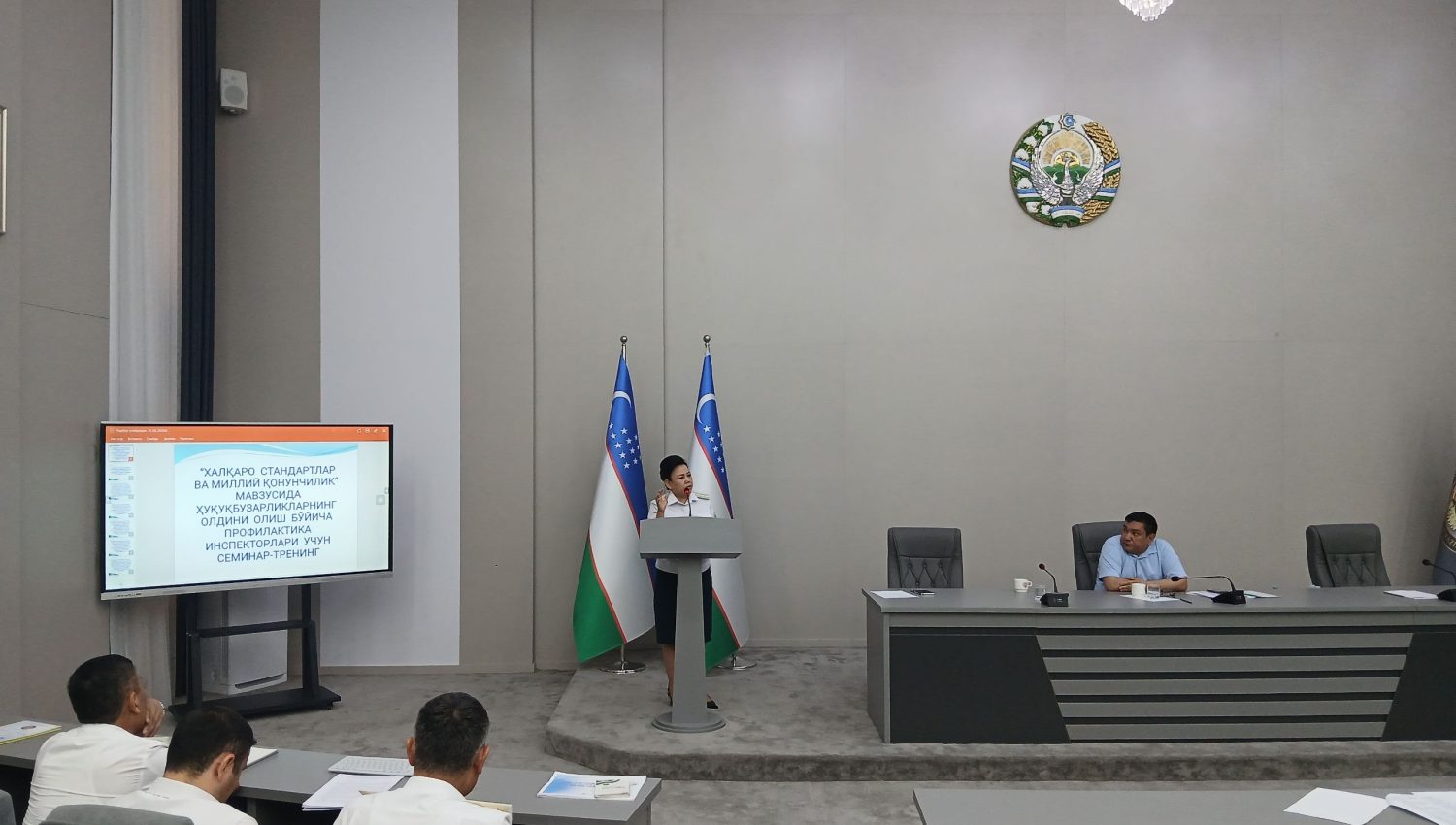 Наманганда профилактика инспекторлари учун икки кунлик семинар-тренинг ташкил этилди
