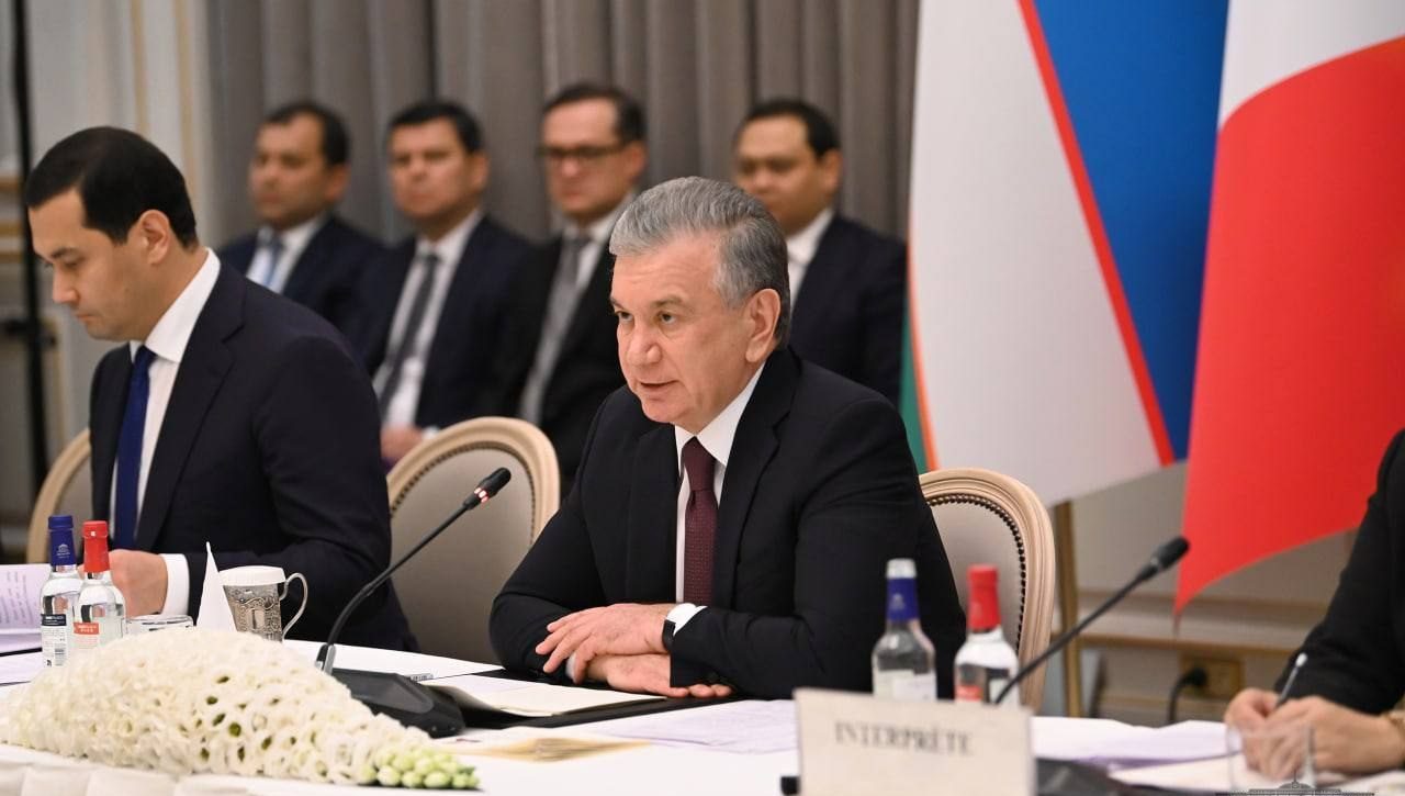 O‘zbekiston Prezidenti Fransiyaning yetakchi kompaniya va banklari rahbarlari bilan uchrashdi