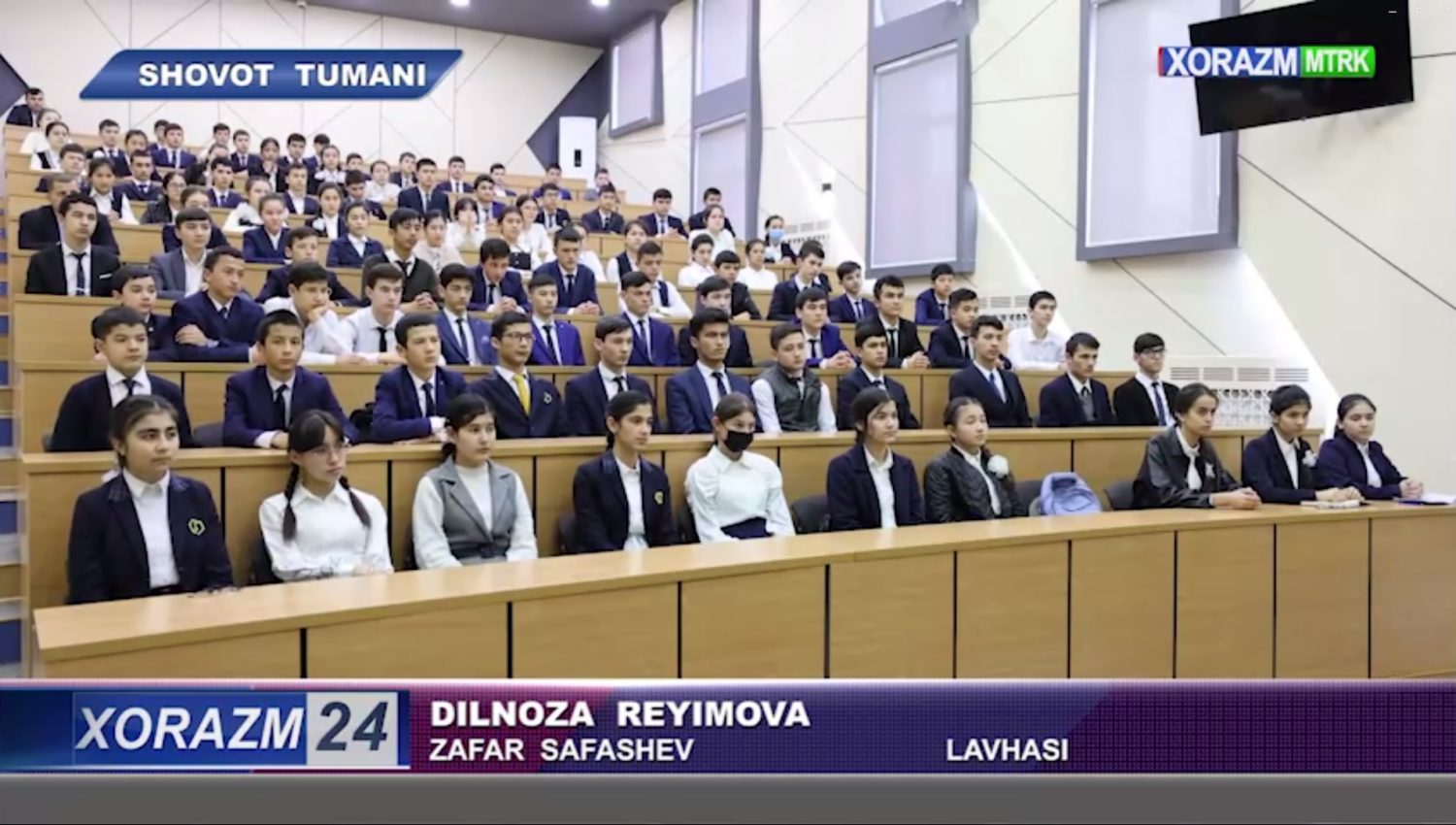 "Inson huquqlari haftaligi" doirasida jinoyat ishlari bo‘yicha Shovot tuman sudi va fuqarolik ishlari bo‘yicha Shovot tumanlararo sudi tomonidan umumta’lim maktabida "Sudya va yoshlar" uchrashuvi o‘tkazildi