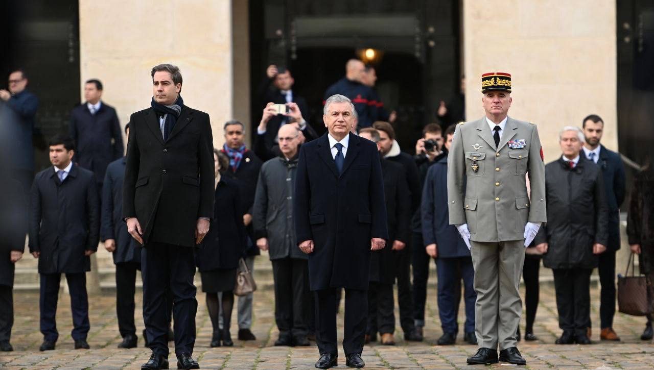 O‘zbekiston Respublikasi Prezidentini rasmiy kutib olish marosimi bo‘ldi