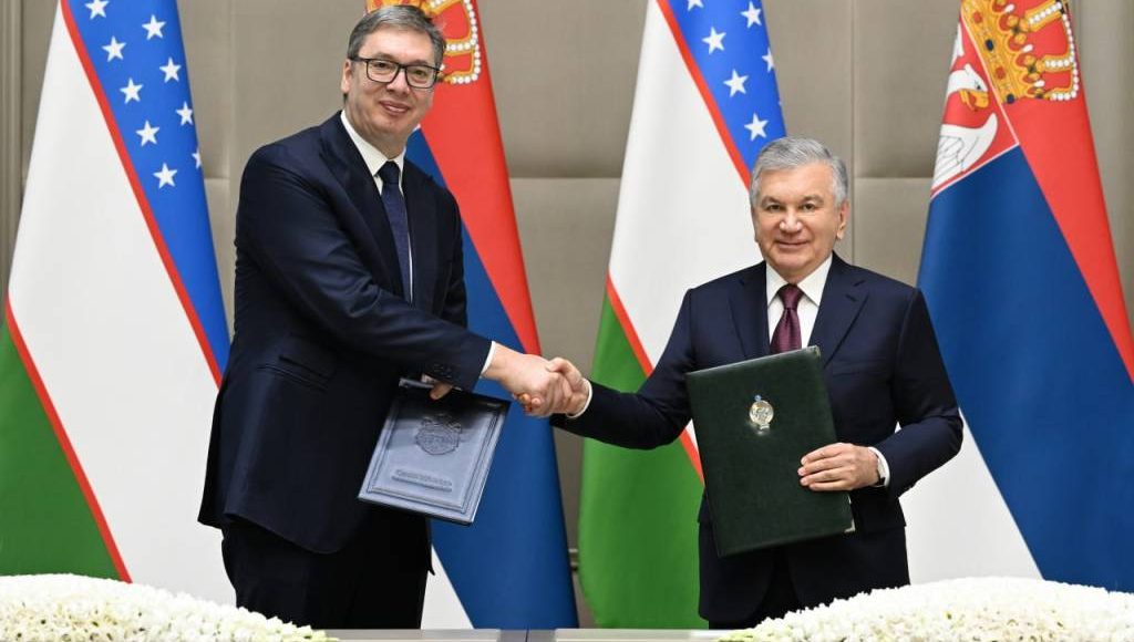 Президенты Узбекистана и Сербии подписали Совместную декларацию