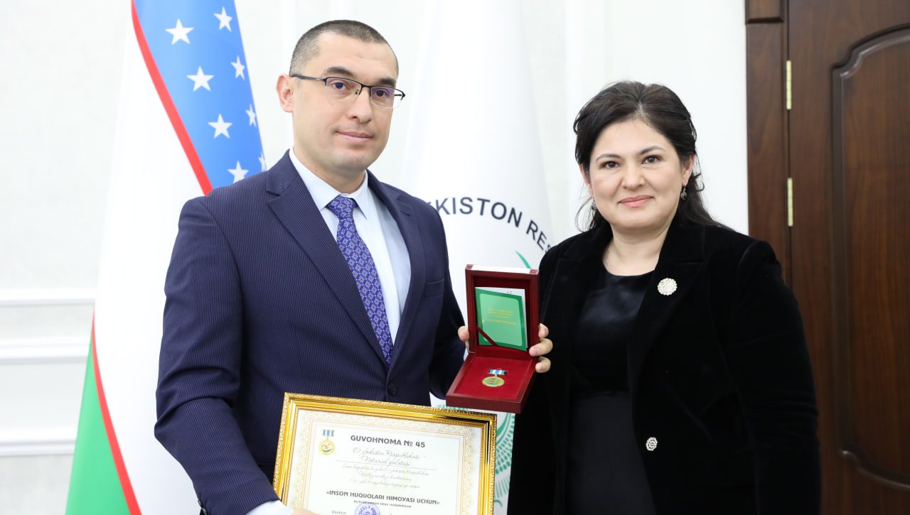 «Inson huquqlari himoyasi uchun» ko‘krak nishoni sovrindorlari taqdirlandi