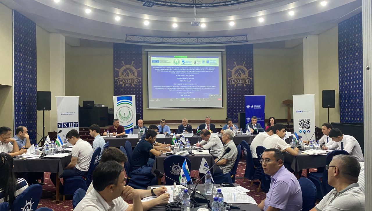 BMTning Qiynoqlarga qarshi konvensiyasi talablari:  davlat organlari xodimlarining bu boradagi kasbiy mahorati oshirilmoqda