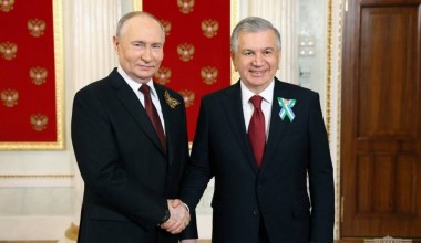 The President of Uzbekistan attends the ceremonial events on the occasion of the 79th anniversary of the Victory