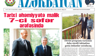 Ilhom Aliyevning O‘zAga bergan intervyusi Ozarbayjon davlat gazetasida e’lon qilindi