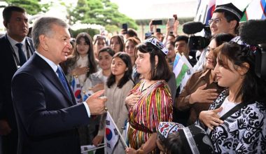 Президент нашей страны пообщался с соотечественниками в Корее
