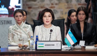 The First Lady of Uzbekistan calls for an immediate ceasefire in the Gaza Strip
