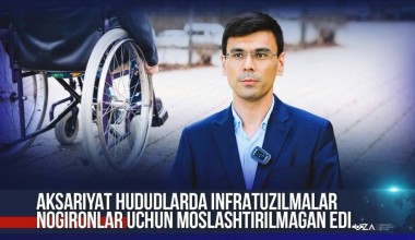 Infratuzilmalar nogironlar uchun moslashtiriladi (+video)