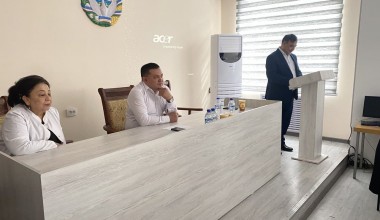 Markaz vakillari shifoxonadagi bayram tadbirida qatnashdi