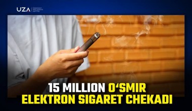 15 million o‘smir elektron sigaret chekadi