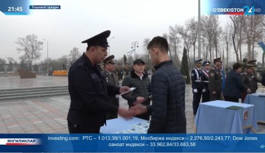 O‘quvchilar o‘rtasida harbiy vatanparvarlik tadbiri o‘tkazildi