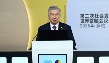 Address by the President of the Republic of Uzbekistan Shavkat Mirziyoyev at the Second World Summit on Social Development