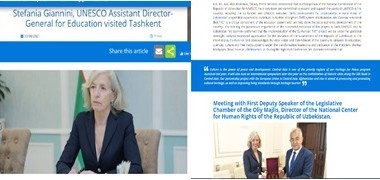 YuNESKO rahbari o'rinbosari Toshkentga tashrif buyurdi