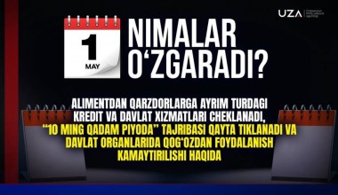 Қонунчиликда 1 майдан нималар ўзгаради? (+видео)