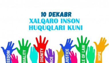 10 dekabr – Xalqaro inson huquqlari kuni