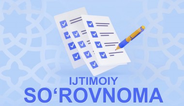Diqqat, ijtimoiy so‘rovnoma!