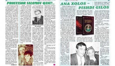 Milliy markaz tashabbusi bilan nashr etilgan kitobdan lavhalar - bolalar gazetasi sahifalarida