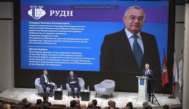 Akademik Akmal Saidov - Rossiya xalqlar do‘stligi universiteti minbarida: fotolavhalar